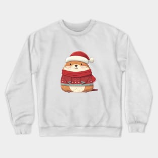 Cute Christmas Marmot Crewneck Sweatshirt